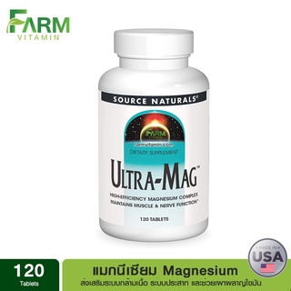 Source Naturals, Ultra-Mag, Magnesium, 120 Tablets, แมกนีเซียม