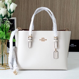 🎀 (สด-ผ่อน) กระเป๋า Tote 3 ช่อง สีขาว COACH C4084 MOLLIE TOTE 25