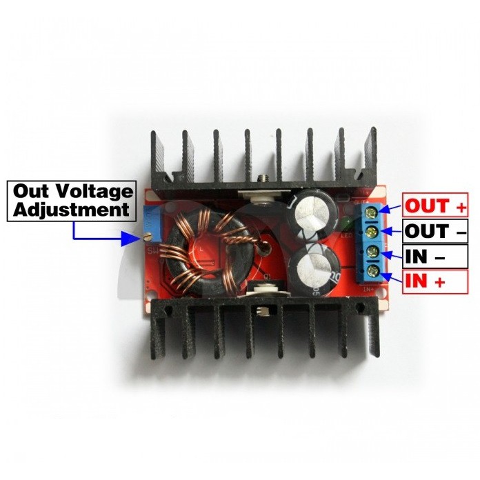 dc-to-dc-boost-converter-6a-150w-โมดูลแปลงไฟฟ้าขึ้น-dc-dc-step-up-ปรับแรงดันไฟฟ้าขึ้นได้