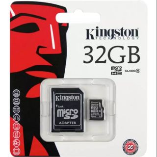 ภาพขนาดย่อของภาพหน้าปกสินค้าKingston Memory Card Micro SD SDHC 32 GB Class 10 คิงส์ตันเมมโมรี่การ์ด 32 GB Kingston จากร้าน narissaralohsan บน Shopee