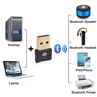 37_yy ตัวรับสัญญาณบลูทูธ CSR Bluetooth 4.0 USB adapter for PC LAPTOP WIN XP VISTA 7 8 10 บลูทูธUSB ตัวรับสัญญาณบลูทูธPC