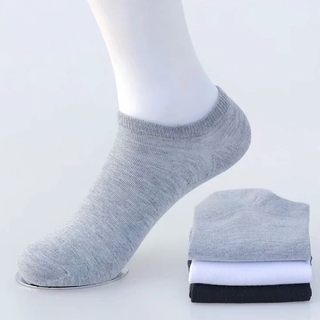 สินค้า ถุงเท้าสีพื้น ข้อสั้น สำหรับผู้ชายและผู้หญิง