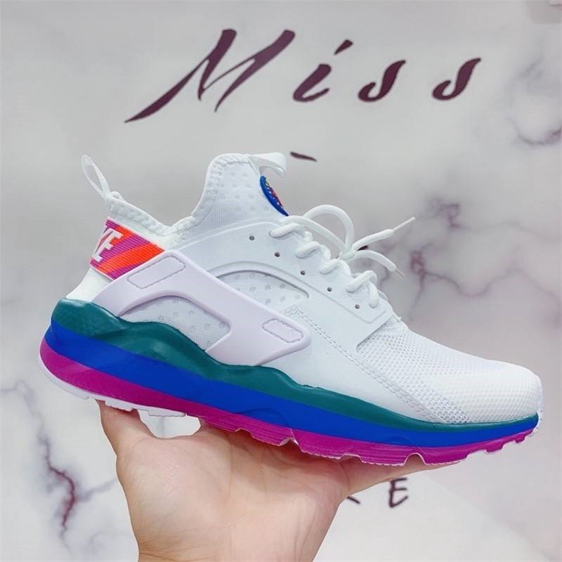 รองเท้าผ้าใบรุ่น-nike-air-huarache-custom-rainbow