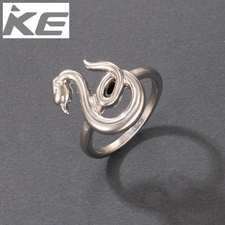 Ring Silver Snake Single Ring Zodiac Animal Irregular Ring for girls for women low price
