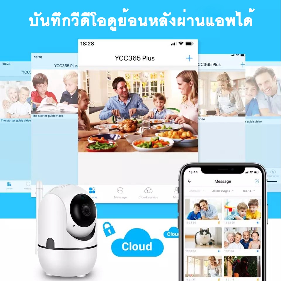 ภาพสินค้าHivison Q1 APP iCam365 LEDกล้อง security กล้องวงจรปิดไร้สาย HD1080P Smart tracking มีภาษาไทย alarm 2-way audio อินฟราเรด จากร้าน smartcameraip บน Shopee ภาพที่ 5