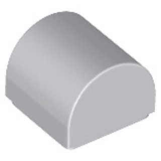 Lego part (ชิ้นส่วนเลโก้) No.49307 Slope, Curved 1 x 1 Double