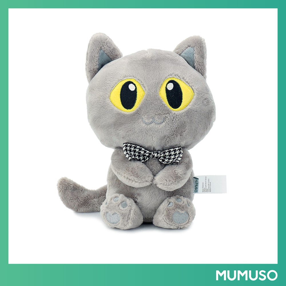 Grey cat cheap plush toy