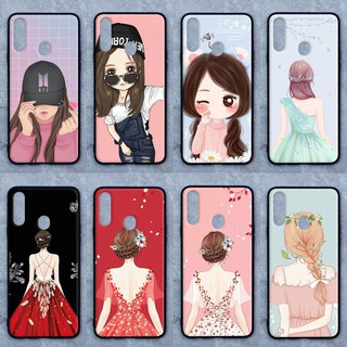 Samsung A11 A21s A31 A51 A71 A91/ S10lite เคสลายการ์ตูนผู้หญิงน่ารัก - เจ้าหญิงสวย