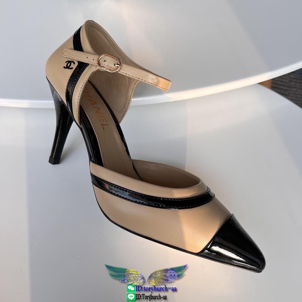 lambskin-ch-pointed-ankle-strap-heel-pump-sandal-capped-medium-heel-wedding-footwear-size35-40