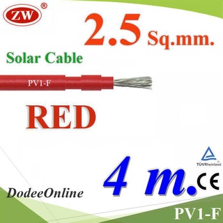 PV1F-2.5-RED-4m 4 m. Solar Cable DC  PV1F-2.5-RED-4m