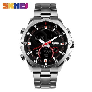 สินค้า SKMEI นาฬิกาข้อมือ แท้100%  2ระบบ บอกวันที่ ตั้งปลุก จับเวลา watch