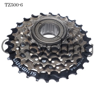 Shimano MF-TZ20 MF-TZ500-6/7 ความเร็ว 6 ความเร็ว ฟรีสกรูบนเทปคาสเซ็ต 14-28T อุปกรณ์เสริมจักรยาน MTB