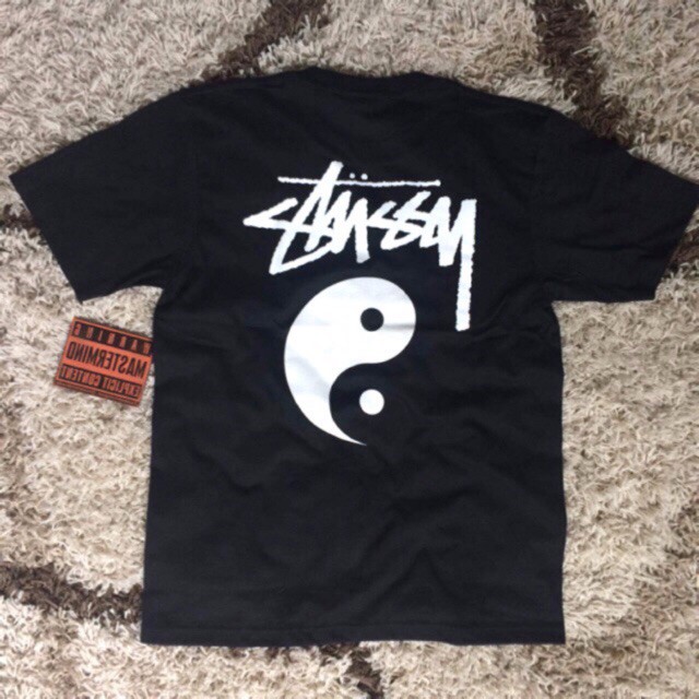 เสื้อยืดแฟชั่นผู้ชาย-stussy-yin-yang