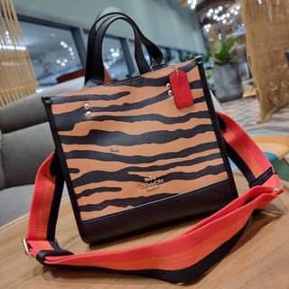 COACH C6988 DEMPSEY TOTE 22 WITH TIGER PRINT