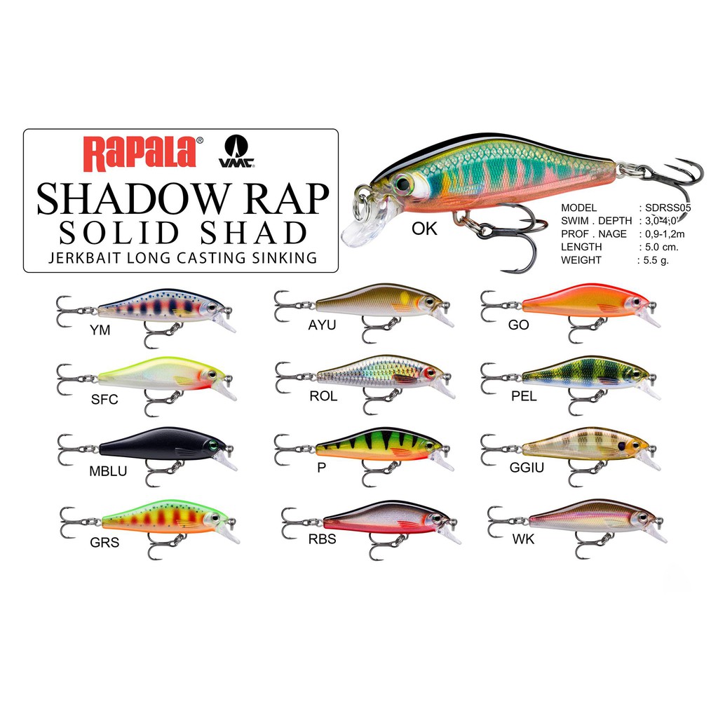 Leurre Rapala Shad Dancer 5 cm - Integral Pêche