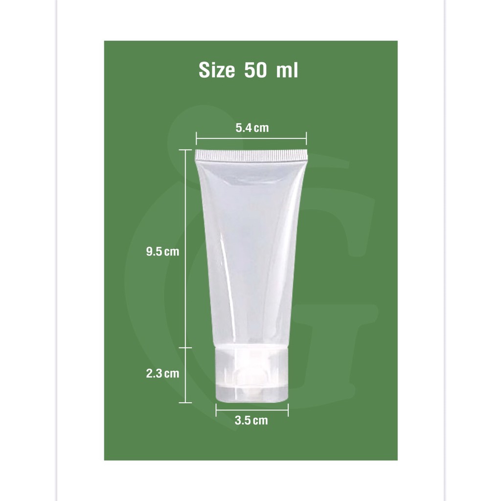 หลอดบีบเจล-ขนาด50ml-แบบพกพา-หลอดเปล่า-ซื้อ12ชิ้นขึ้นไปถูกมาก-รบกวนคุณลูกค้าสั่ง12ชิ้นนะครับ