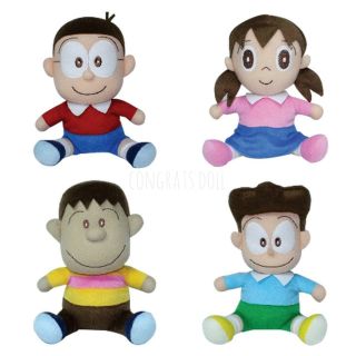 (ลิขสิทธิ์แท้ ส่งฟรี) 10 นิ้ว โนบิตะ ชิซูกะ ไจแอนท์ ซูเนโอะ Nobita Shizuka Giant Suneo โดเรม่อน ตุ๊กตา