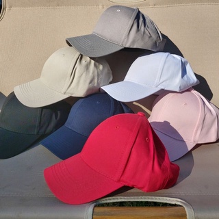 หมวก ผ้า Cotton หมวกแก็บ กันแดด ตาข่าย ฟองน้ำ ปรับระดับได้ มีหลายสี สต๊อกพร้อมส่ง