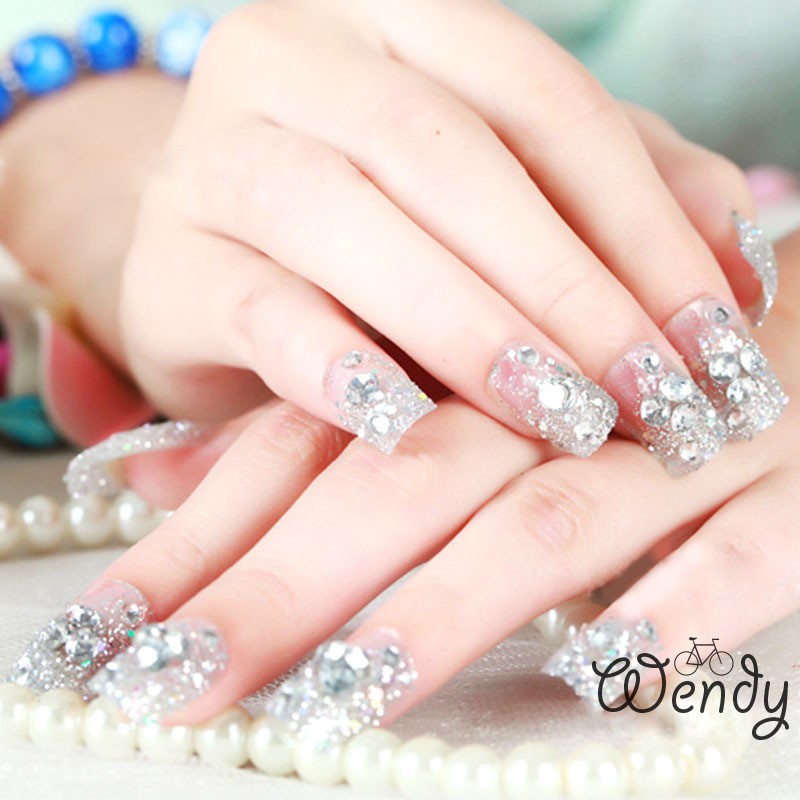 อุปกรณ์ตกแต่งเล็บปลอม-3-d-rhinestone-24-ชิ้น-ชุด