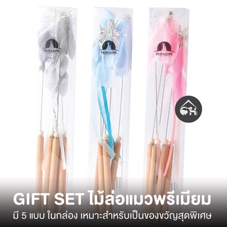 GITF SET ไม้ล่อแมวพรีเมียม มี 5 แบบ ในกล่อง เหมาะสำหรับเป็นของขวัญสุดพิเศษ