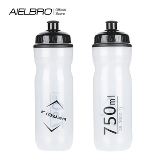 2021 AIELBRO Outdoor Sports ขวดน้ําสําหรับขี่จักรยาน Fitness 750ML MTB Large Capacity Water Cup Cycling Equipment
