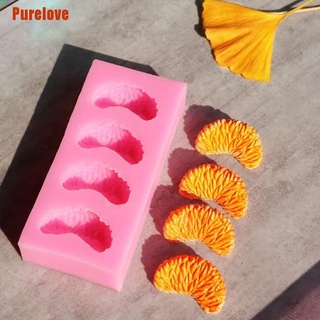 (Purelove) แม่พิมพ์ซิลิโคน ลายกลีบดอกไม้ สีส้ม สําหรับทําสบู่ เทียน ขนมหวาน