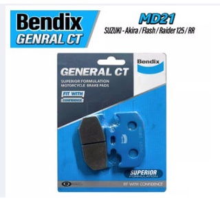 8.ผ้าเบรคหลัง BENDIX MD21 รุ่น R15 NEW / SUZUKI Akira /Flash /Raider 125 /rr ผ้าเบรค