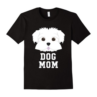เสื้อยืดโอเวอร์ไซส์เสื้อยืด พิมพ์ลายสุนัข Maltese Mothers Day สําหรับผู้ชายS-3XL