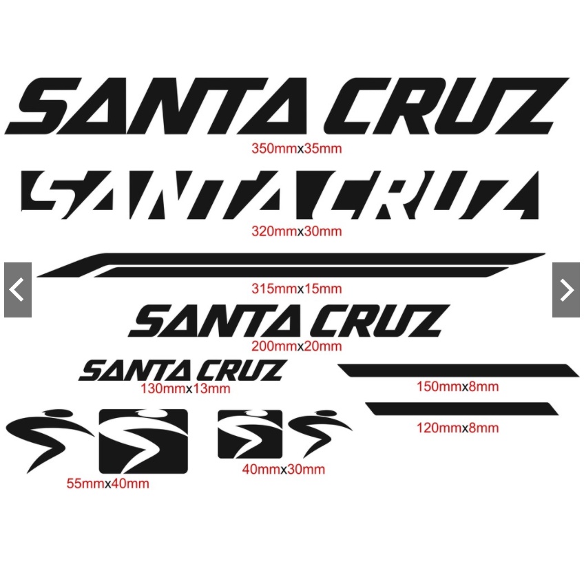 สติกเกอร์รูปลอก-santa-cruz-สำหรับจักรยานเสือภูเขา-เสือหมอบ