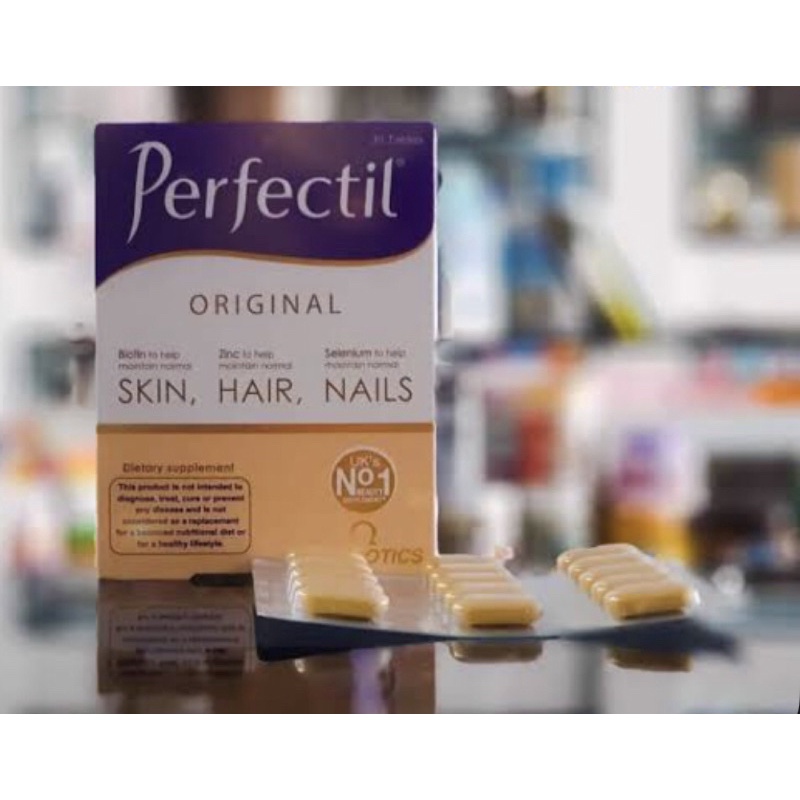 วิตามินบำรุงผิว เส้นผม และเล็บ Vitabiotics Perfectil Original Skin ...