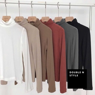 เสื้อยืดคอเต่า  no. 88088   พร้อมส่ง