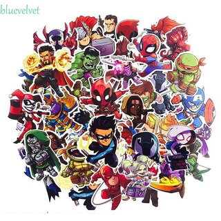 BLUEVELVET Kids Gift Decorative Stickers Anime Decals Anime Stickers Avengers Stickers Guitar Suitcase Graffiti Stickers Stationery Sticker Fans Collection Gifts Marvel 50pcs/pack Car Stickers