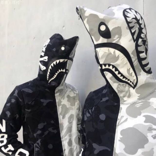 Bape x NBHD full zip hoodie size M / L ของแท้ล้าน% | Shopee Thailand