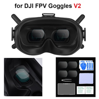 ฟิล์มกระจกนิรภัย 9H HD กันฝุ่น ป้องกันรอยขีดข่วน สําหรับ DJI FPV Goggles V2 DJI FPV Combo Drone Accesories