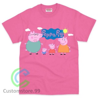 เสื้อยืด พิมพ์ลาย PEPPA PIG วัสดุพรีเมี่ยม สําหรับเด็ก