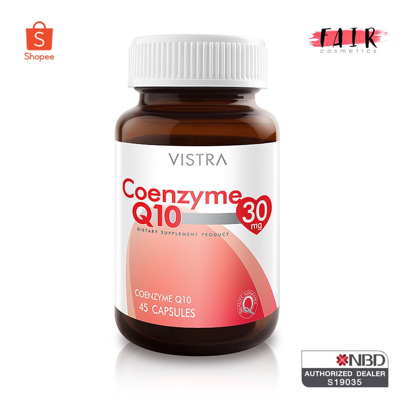 บำรุงหัวใจและหลอดเลือด-vistra-coenzyme-q10-30-mg-วิสทร้า-โคเอนไซม์-คิวเท็น-30-มก