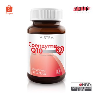 บำรุงหัวใจและหลอดเลือด Vistra Coenzyme Q10 30 mg. วิสทร้า โคเอนไซม์ คิวเท็น 30 มก.