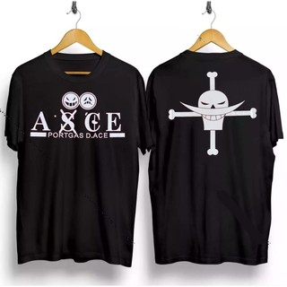 เสื้อยืดผ้าฝ้ายพิมพ์ลายT-Shirts / T-Shirts anime one piece / T-Shirt portgas D ace Short Sleeve