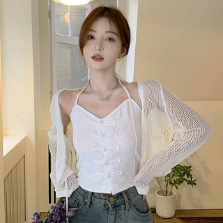 เสื้อคาร์ดิแกนลําลอง ผ้าถัก กันแดด สําหรับผู้หญิง
