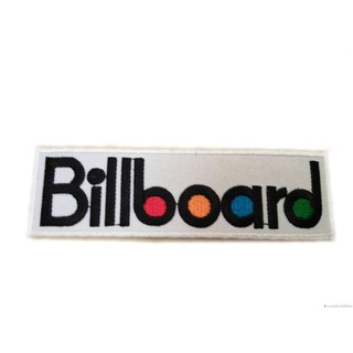 Billboard บิลบอร์ด ป้ายติดเสื้อแจ็คเก็ต อาร์ม ป้าย ตัวรีดติดเสื้อ อาร์มรีด อาร์มปัก Badge Patches
