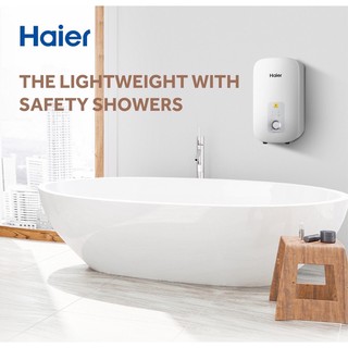 ภาพขนาดย่อของภาพหน้าปกสินค้าHAIER เครื่องทำน้ำอุ่น รุ่น EI35M1 / EI35L1 / EI45L1 / EI45M1EI35M-F1W / EI45M-F1W  กำลังไฟ 3500 / 4500 วัตต์ จากร้าน jp.lansak บน Shopee ภาพที่ 8