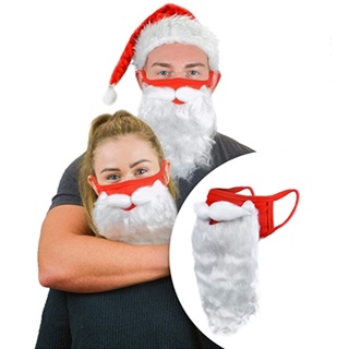 ภาพหน้าปกสินค้า[Encased Santa Beard Face] หน้ากากผ้าฝ้ายสําหรับผู้ใหญ่ [ขนาดเดียว] ที่เกี่ยวข้อง