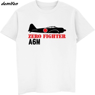 เสื้อยืดผ้าฝ้ายพิมพ์ลายขายดี เสื้อยืด พิมพ์ลาย Zero Fighter A6M สไตล์ญี่ปุ่น แฟชั่นฤดูร้อน สําหรับผู้ชาย