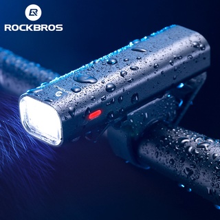 Rockbros ไฟหน้าจักรยาน กันน้ํา ชาร์จ USB จักรยานเสือหมอบ จักรยานเสือหมอบ Led โคมไฟขี่จักรยาน ไฟฉายอุปกรณ์กีฬา