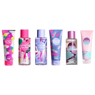 Victorias Secret รุ่น Pink กลิ่น Sunset Sorbet , Whipped Dream , Golden Pear , Fresh &amp; Clean , Rose Water Faceแท้ USA