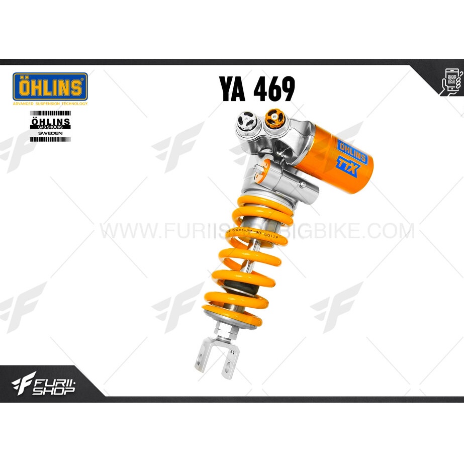 โช๊คแต่ง โช๊คหลัง OHLINS Sweden YA 469 ยามาฮ่า YAMAHA YZF-R6 2006-2018 ...