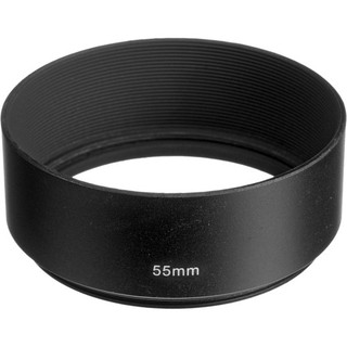 ฮู้ดเลนส์  Metal Lens Hood Cover for 55mm FilterLens