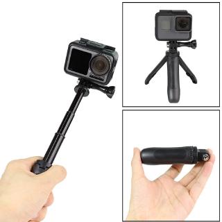 ไม้เซลฟี่ ขนาดเล็ก และขาตั้งกล้อง ขยายได้ สําหรับ GoPro Hero 9 8 7 6 5 4 Session Insta360 Xiaomi Yi 4K+ EKEN SJCAM DJI OSMO