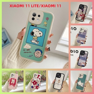 ภาพขนาดย่อของสินค้าเคส Xiaomi Mi 11 lite Mi 11 lite 5G NE Mi11 เคสโทรศัพท์ซิลิโคนกันกระแทก สนูปปี้. ลายน่ารัก KLQ