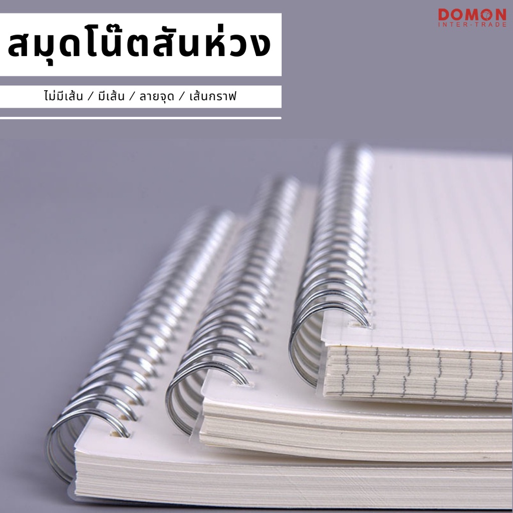 สมุดปกขุ่น-สมุดจดโน๊ตริมลวด-สไตล์มินิมอล-b5